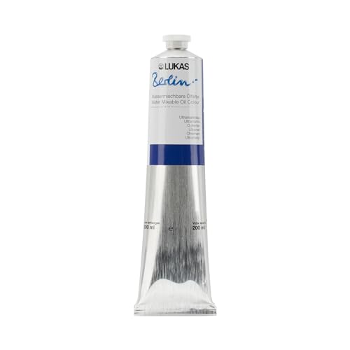 Berlin Pro Artists Water Mixable Oil Paint 200 ml Tube Ultramarine (6.7628 Fl Oz)