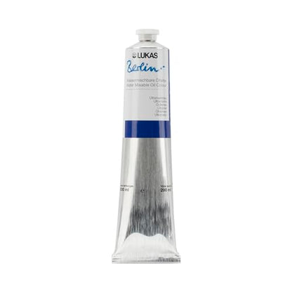 Berlin Pro Artists Water Mixable Oil Paint 200 ml Tube Ultramarine (6.7628 Fl Oz)