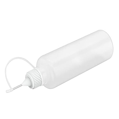 12 Pcs 4 Ounce Needle Bottle Plastic Dropper Bottles Multicolor lid (12 Count)