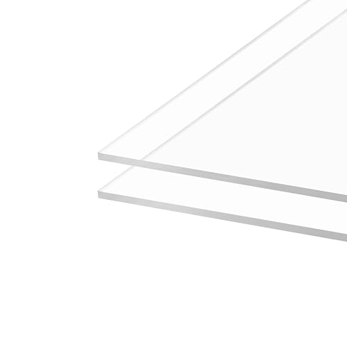 Pack of 10 Clear Cast Acrylic Sheet 5" x 7" x 1 (10 Count)
