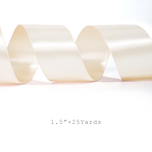 Nude Satin Ribbon 1.5 Inch 25 Yards