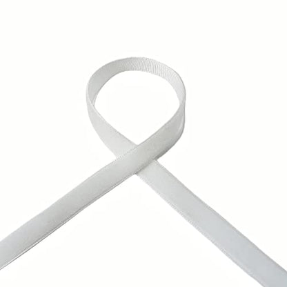 Vintage White Velvet Ribbon (75 Foot)