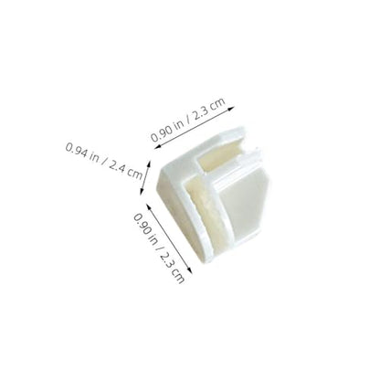 Right Angle Snap Buckles 50 Pack Plastic Cube Storage Connectors for Wire Cube Organizer Modular Closet Shelf Fixing Accessories 0.94 Inch