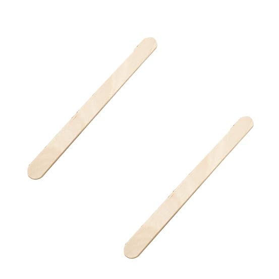 50PCS DIY Craft Sticks Ice Cream Sticks Natural Wooden Ice Cream Sticks 4.5 inches Long Snack Sticks Ice Cream Sticks Popsicle Sticks for Dessert Making Classroom Projects (50 Count)