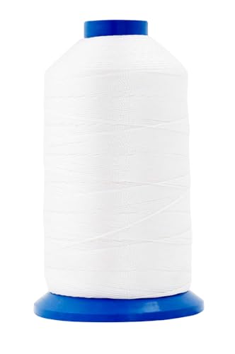 Size 138 420D T135 White Khaki Bonded Nylon Thread (15000 Foot)