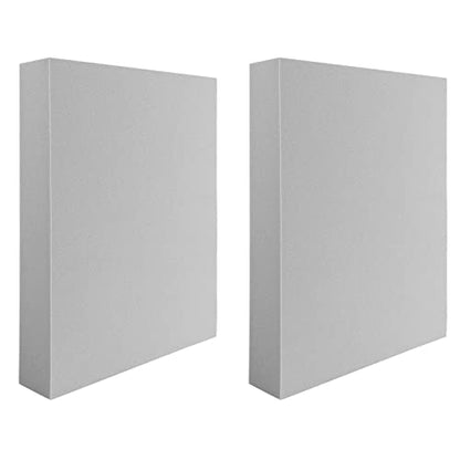 2 Pcs Large Stamping Foam Grey Moldable Foam Stamps Plastic Dry Foam Stamp Pad Cut and Dry Foam Stamping Foam Block for Sculpture (2 Count)