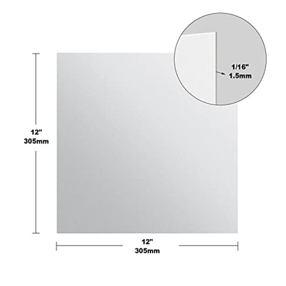 2 Pieces 6061 T651 Aluminum Sheet Metal 12 x 12 x 1