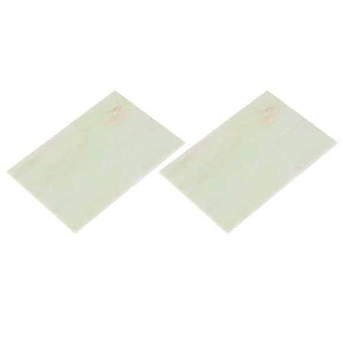 2 Pcs Stained Glass Sheet Mosaic Tile 7.9 Inch x 5.9 Inch Rose Red Stained Glass Sheets for Crafts DIY Art Project
