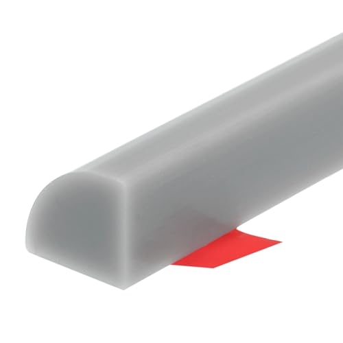 197 Inch Flexible Quarter Round Molding Silicone Peel and Stick Trim Self Adhesive Shower Water Barrier for Corner Decor Bathroom Kitchen