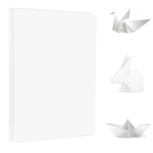 A4 Origami Paper White 100 Sheets (100 Count)