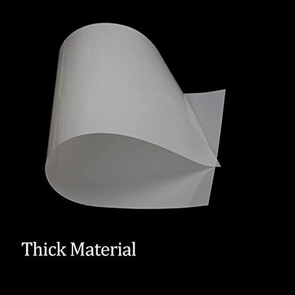 10 Sheets 10 mil Mylar Sheet 12 x 24 inch Milky Translucent Plastic Blank Stencil (10 Count)
