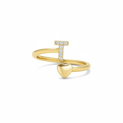 Gold Initial Rings for Women Non Tarnish