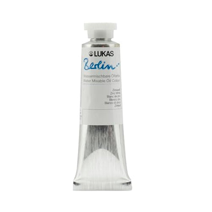 Berlin Pro Artists Water Mixable Oil Paint 37 ml Tube Zinc White
