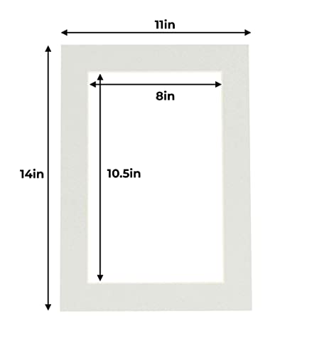11x14 Mat for 8.5x11 Photo (10 Count)