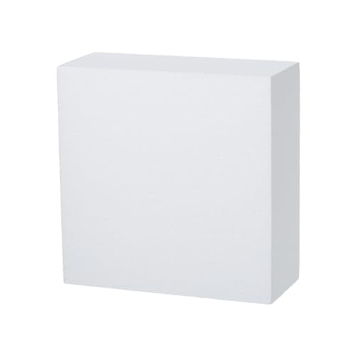 Craft Foam Blocks 10x10x4in Polystyrene Squares for Arts Projects