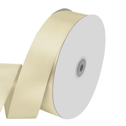 1-1/2" x 100 Yards Ivory Satin Ribbon Crafts Gift Wrapping