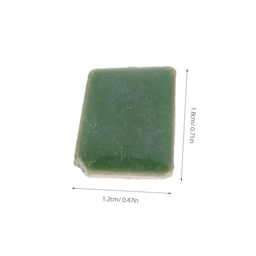 1 Pack DIY Kit Unique Green Ceramic Tiles for Stepping Stones Home Decoration and Art Projects