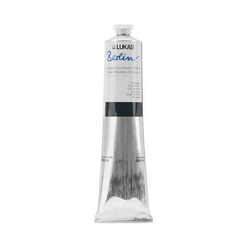 LUUKAS Water Mixable Premium Oil Paint 200 ml Paynes Grey (6.76 Fl Oz)