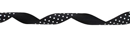 Polka Dot Grosgrain Ribbon 25 Yard Each Roll 100% Polyester
