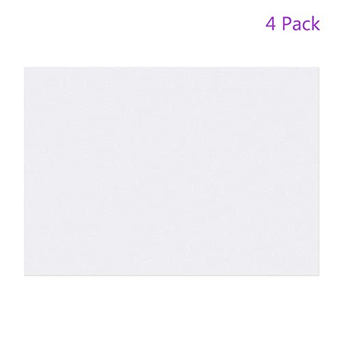 4Pcs Color Correction Gel Light Filter Overlay Transparent Plastic PVC Sheets Matte Translucent for Photo (4 Count)