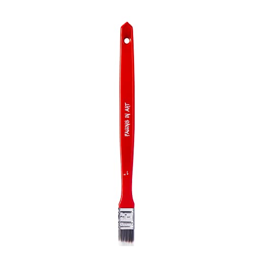 Flat Paddle Paint Brush Set with Long Handle (10 Count)