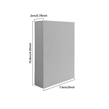 8 Pcs Stamping Foam Grey Moldable Foam Stamps Plastic Dry Foam Stamp Pad Cut and Dry Foam Stamping Foam Block for Sculpture (8 Count)