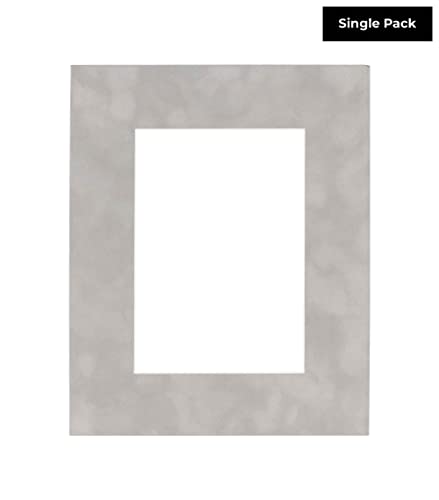 11x14 Grey Suede Matboard Bevel Cut for 8.5x11 Photos