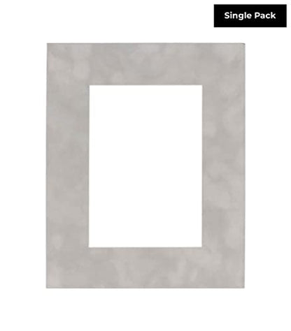 11x14 Grey Suede Matboard Bevel Cut for 8.5x11 Photos