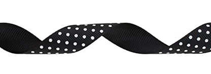 Polka Dot Grosgrain Ribbon 25 Yard Each Roll 100% Polyester