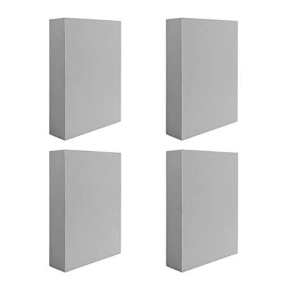4 Pcs Stamping Foam Grey Moldable Foam Stamps Plastic Dry Foam Stamp Pad Cut and Dry Foam Stamping Foam Block for Sculpture (4 Count)
