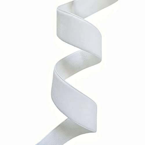 Vintage Silver Velvet Ribbon (75 Foot)
