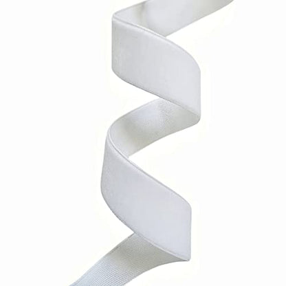 Vintage Silver Velvet Ribbon (75 Foot)