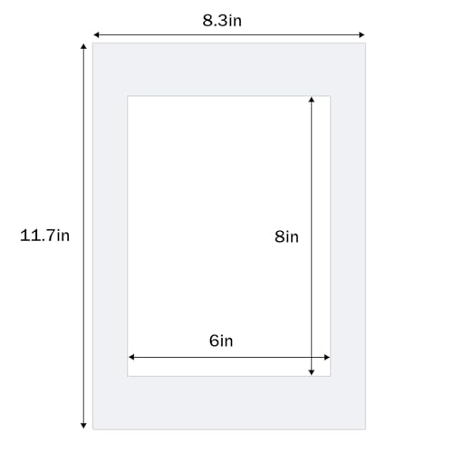 A5 White Picture Mats Pack of 14