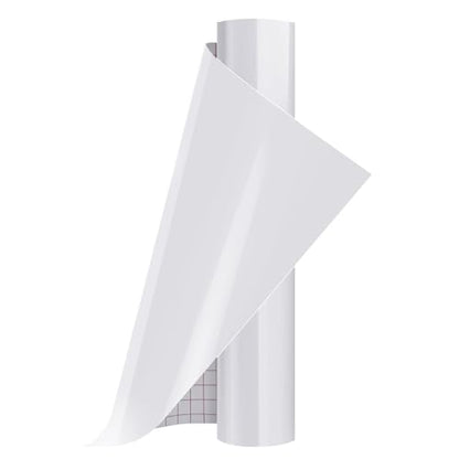 13inch x 5ft Ivory White Smart Adhesive Permanent Vinyl Compatible with Cricut Explore and Maker Series Without Cutting Mats