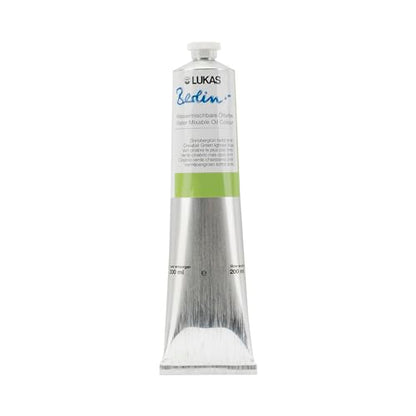 Berlin Pro Artists Water Mixable Oil Paint 200 ml Tube Cinnabar Green Light Hue (6.7628 Fl Oz)