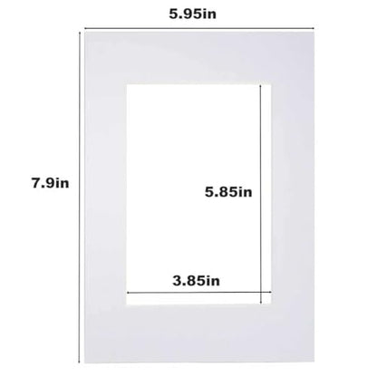 6x8 White Picture Mats Pack of 11