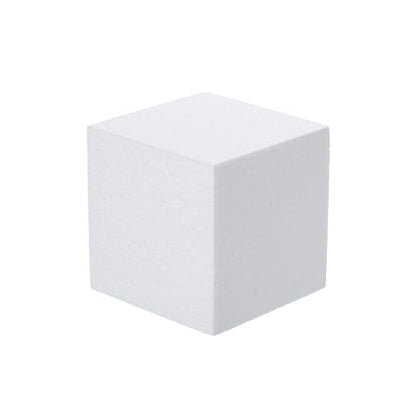 4x4x4in Square Foam Blocks 6 Pack Polystyrene for Arts & Crafts