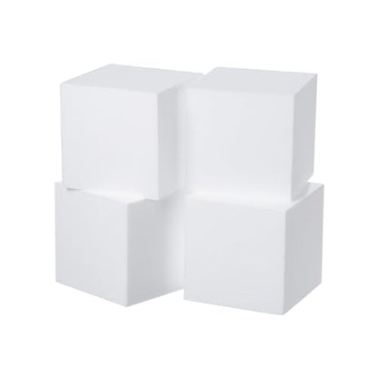 4 Pack Craft Foam Blocks 6x6x6in Polystyrene Brick for Arts School