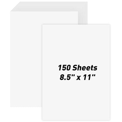 8.5" x 11" White Cardstock Bulk 150 Sheets Construction Paper Card Stock Printer Paper for DIY Art Crafts