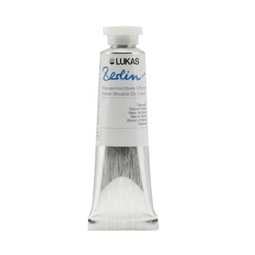 Berlin Pro Artists Water Mixable Oil Paint 37 ml Tube Titanium White