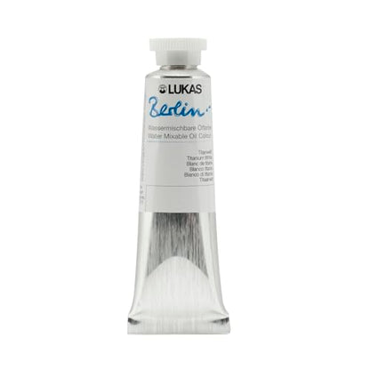 Berlin Pro Artists Water Mixable Oil Paint 37 ml Tube Titanium White