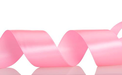 1 1 2 Inch Flamingo Pink Solid Satin Ribbon for Gift Wrapping