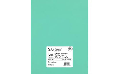 PA Paper Accents Stash Builder Cardstock 8.5" x 11" Aquarium