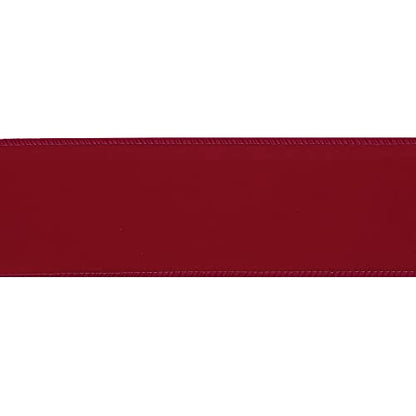 Red Velvet Wired Ribbon 2.5 Inch Wide Red Ribbons 25 Yards Spool Velvet Christmas Ribbon Red Wired Ribbons for Christmas Tree (75 Foot)