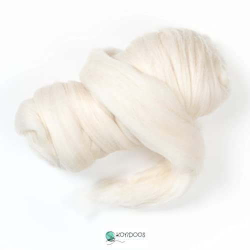 Natural Wool roving (8 Ounce)
