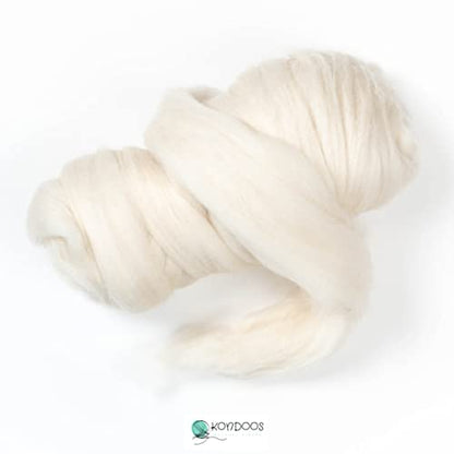 Natural Wool roving (8 Ounce)