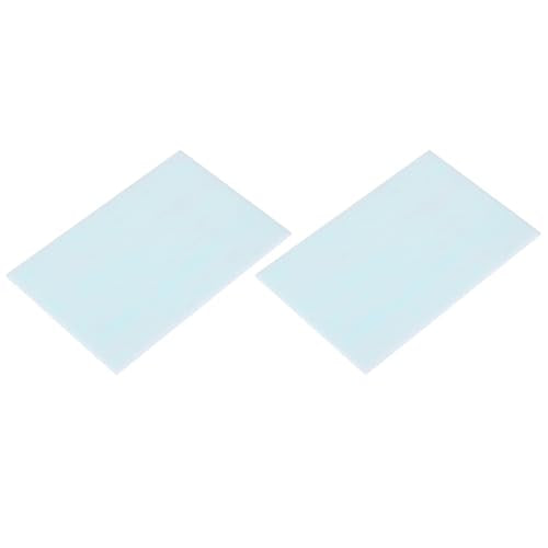 2 Pcs Stained Glass Sheet Mosaic Tile 7.9 Inch x 5.9 Inch Light Blue Stained Glass Sheets for Crafts DIY Art Project