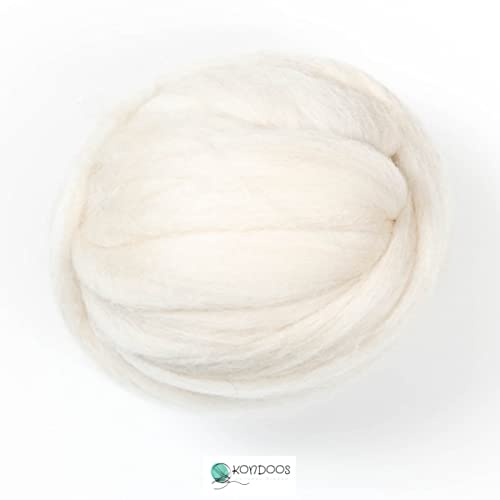 Natural Wool roving (8 Ounce)