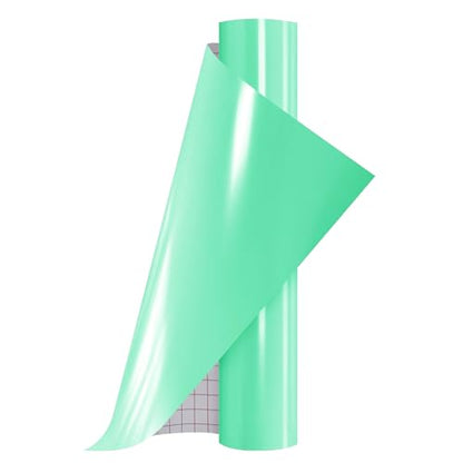 13inch x 5ft Mint Green Smart Adhesive Permanent Vinyl Compatible with Cricut Explore and Maker Series Without Cutting Mats