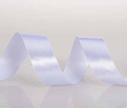 1 Inch White Solid Satin Ribbon for Gift Wrapping